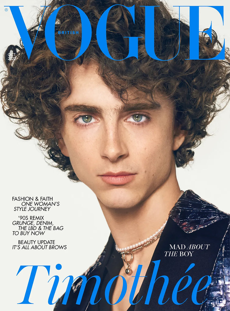 Vogue Men's latest issue features Timothee Chalament