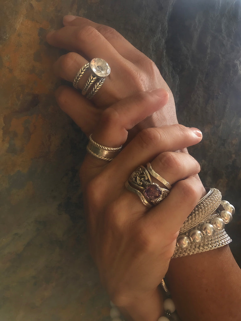 silver engagement rings