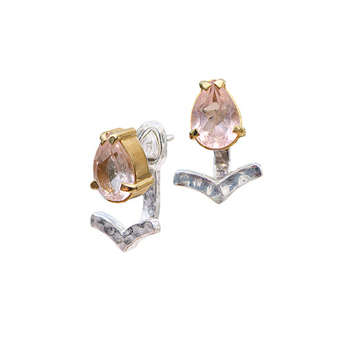 rose-quartz-silver-earrings
