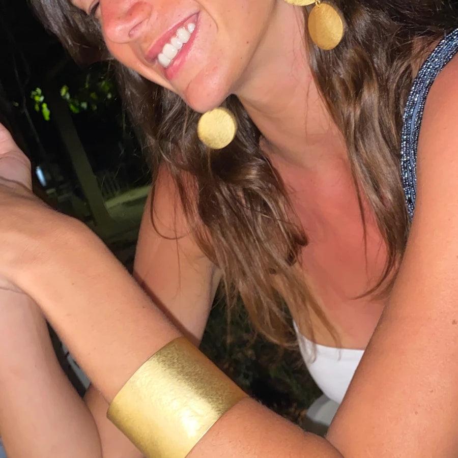 fashion wide gold cuff