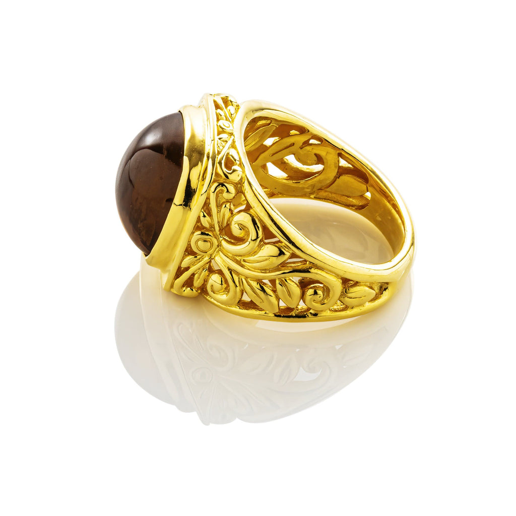 cadmanrock Bracelet Botanical Gold Ring in Citrine