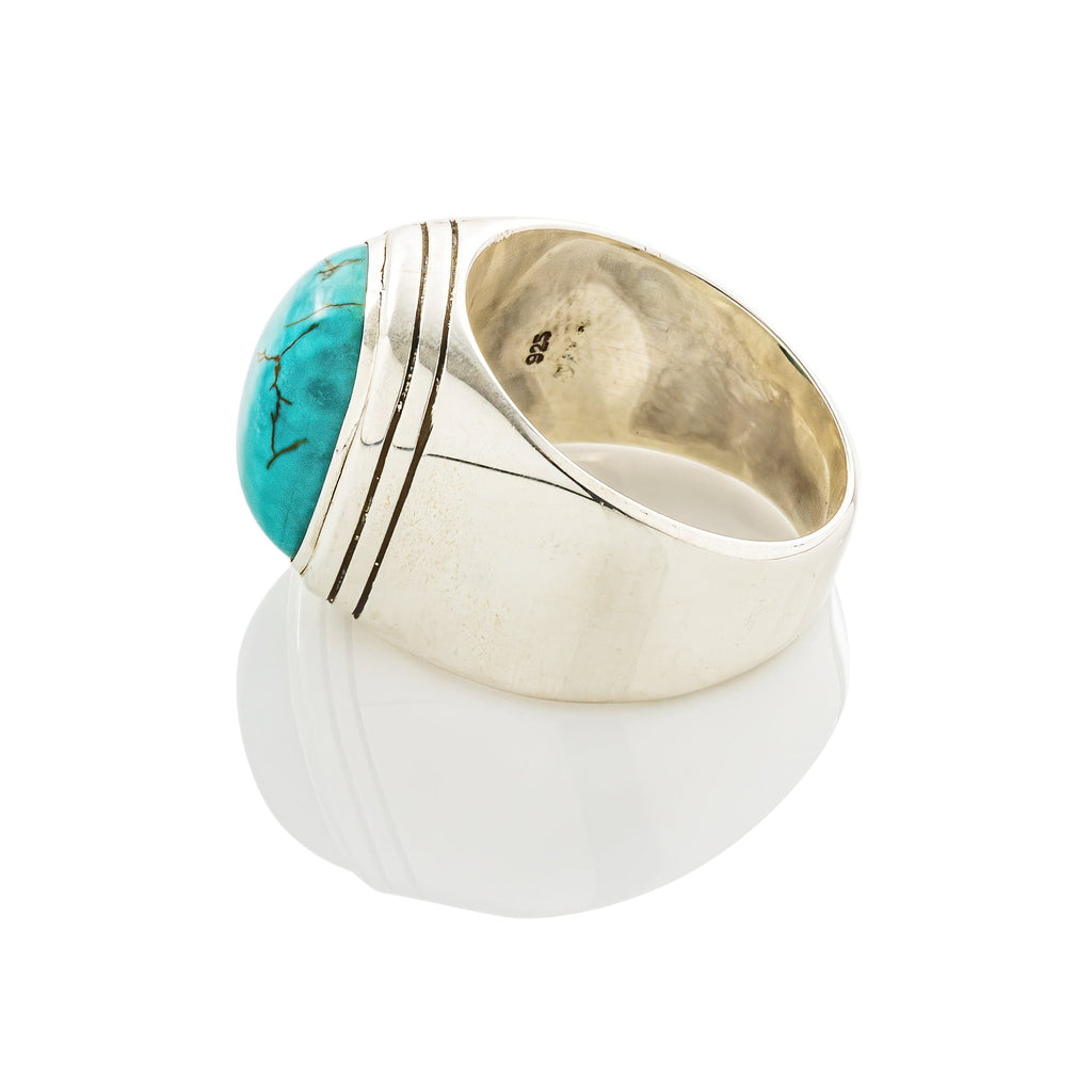 cadmanrock Bracelet DJ Ring in Turquoise Gemstone