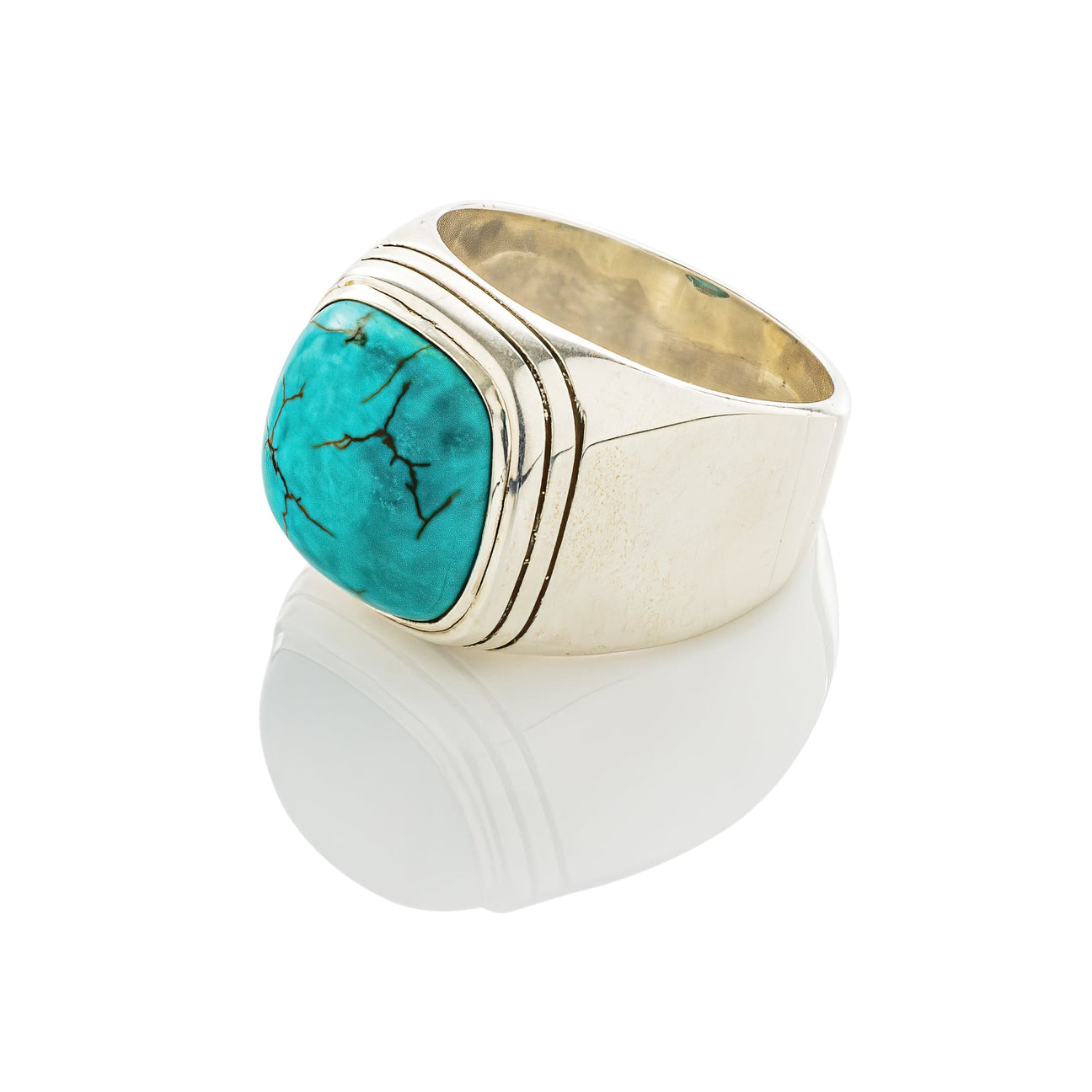 cadmanrock Bracelet DJ Ring in Turquoise Gemstone