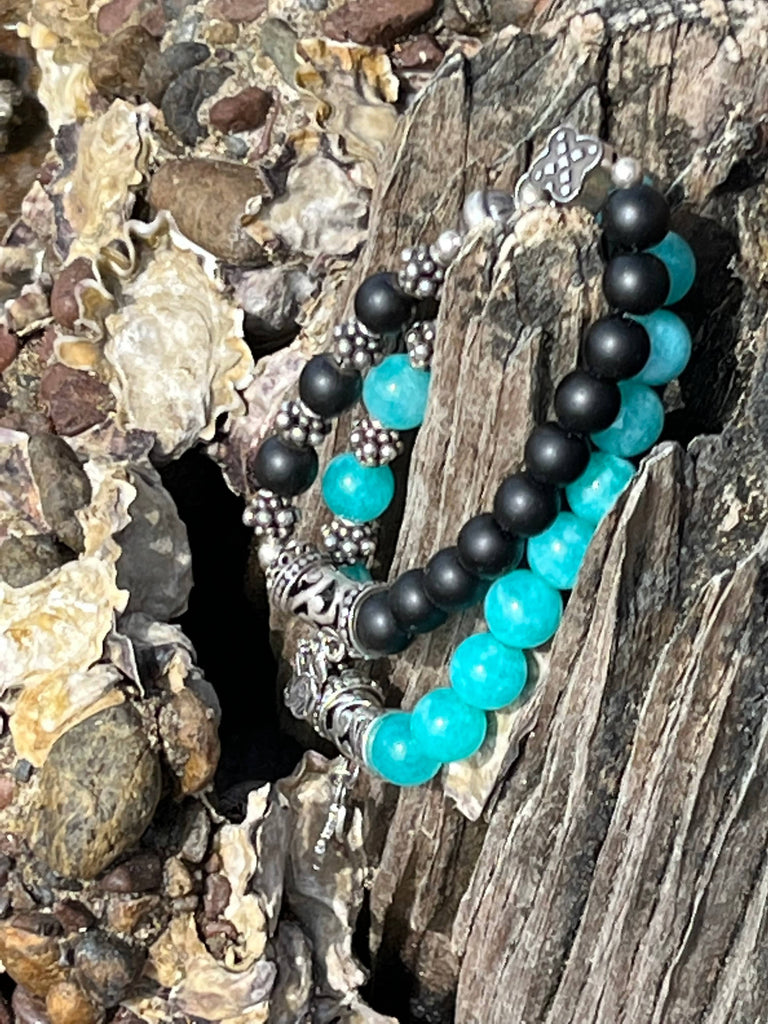 cadmanrock Bracelet Faith bracelet in Blue Agate (Amazonite)