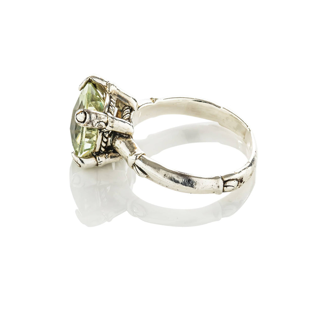 cadmanrock Ring Candy Ring in Green Amethyst Gemstone