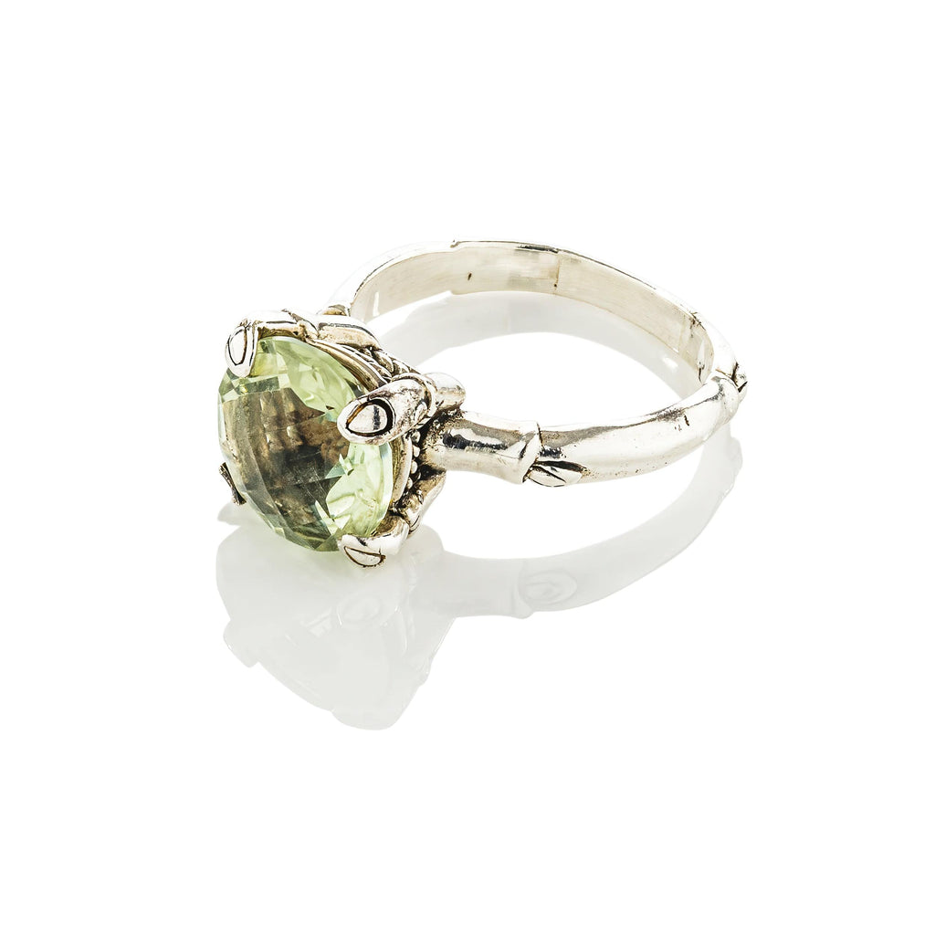 cadmanrock Ring Candy Ring in Green Amethyst Gemstone