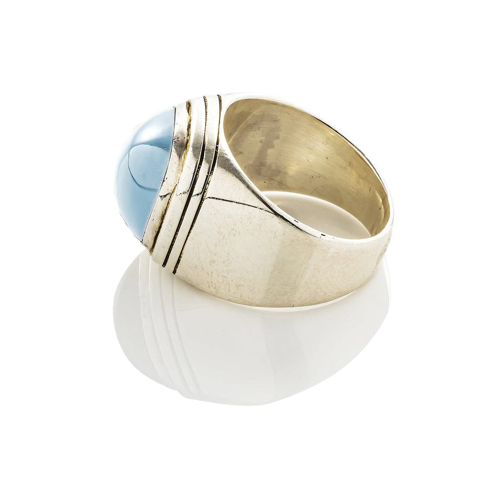 cadmanrock Ring DJ Ring in Blue Topaz